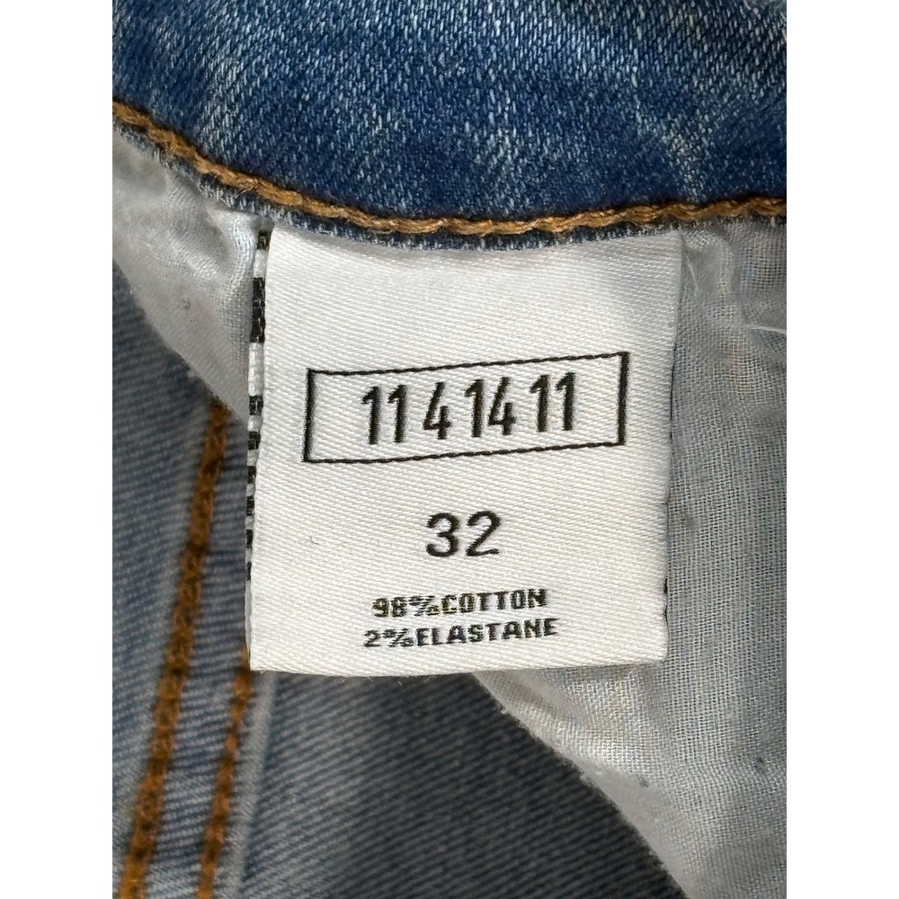 KDNK 1141411 Jeans Distressed Mens 32 Light Blue Ankle Zip Streetwear - Picture 6 of 12